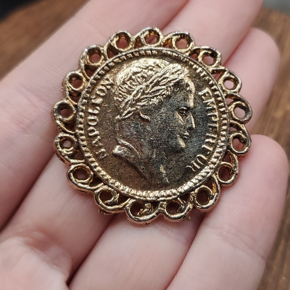 Vintage napoleon coin pendant